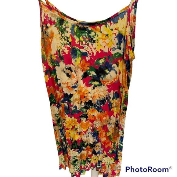 Beautiful Watercolor Floral Summer Dress, Size Small - Picture 2 of 4